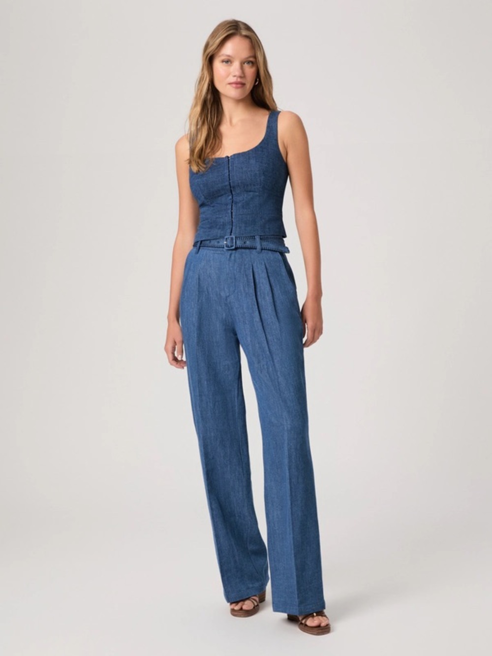 PAIGE Carra Corset Top and Acacia Pant